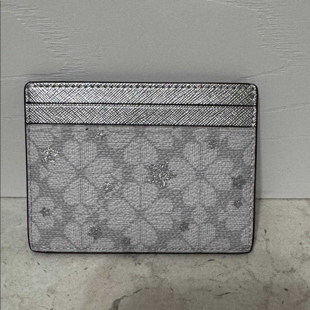 Kate Spade Silver and Gray Card Holder NWOT - Picture 2 of 3